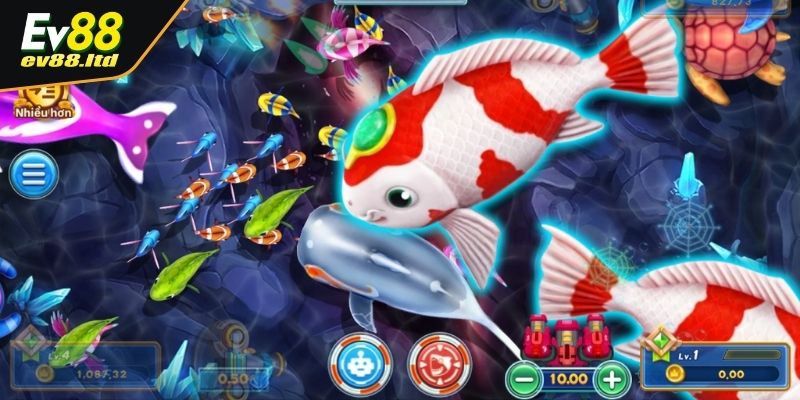 Hệ thống bắn cá đa dạng, phù hợp với nhiều người